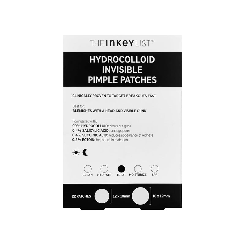 The INKEY List Hydrocolloid Invisible Pimple Patches (22 patches)