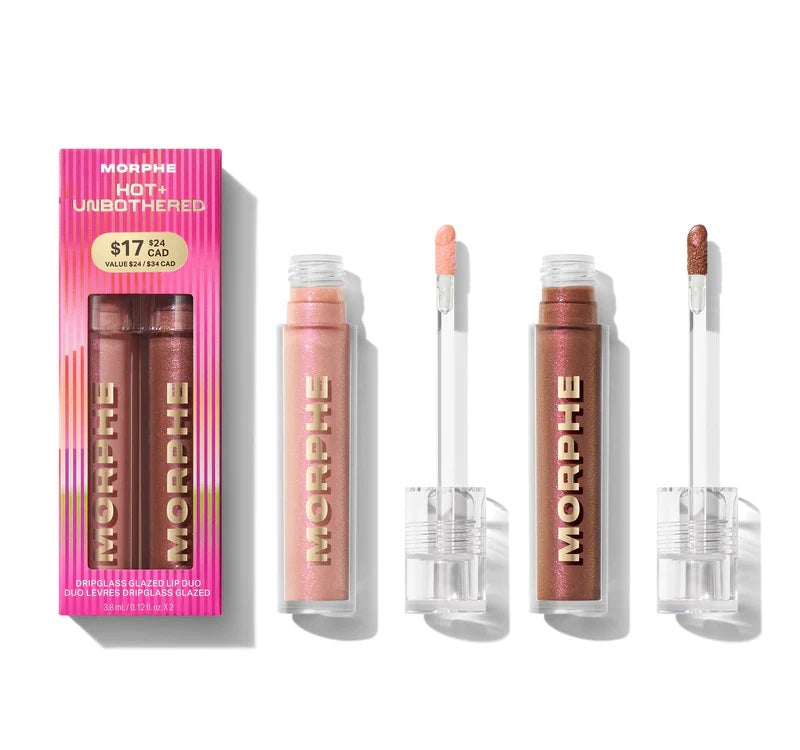 Morphe Hot & Unbothered Dripglass Lip Gloss Duo