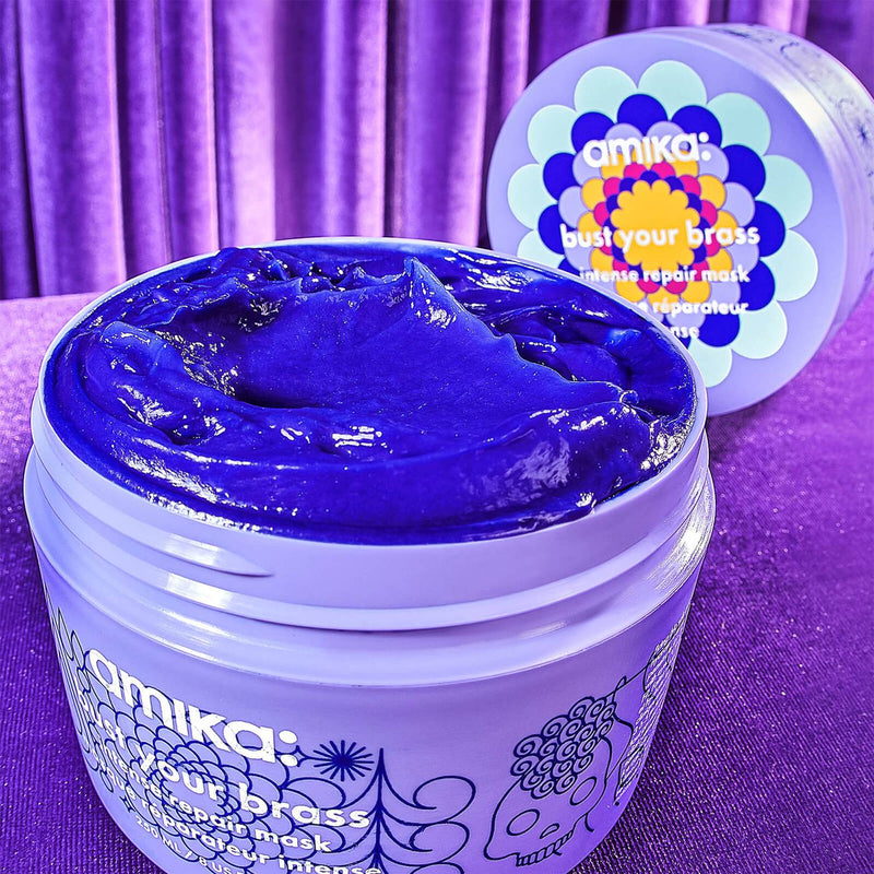 Amika Bust Your Brass Intense Repair Hair Mask 250ml - Our Concept Beauty