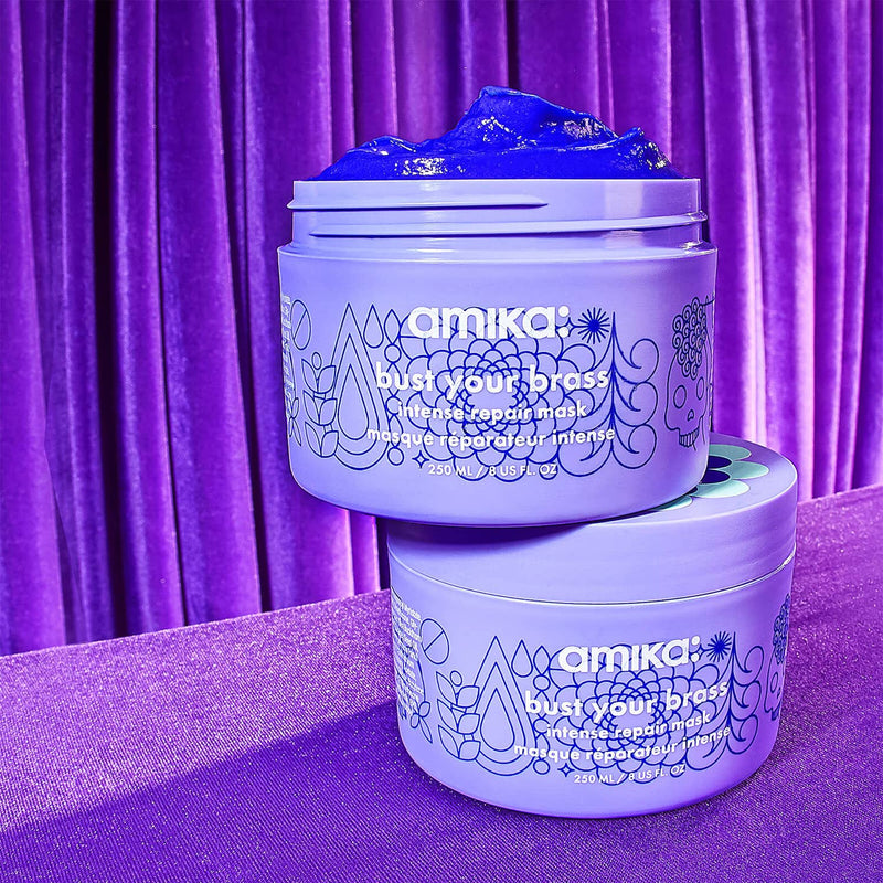Amika Bust Your Brass Intense Repair Hair Mask 250ml - Our Concept Beauty