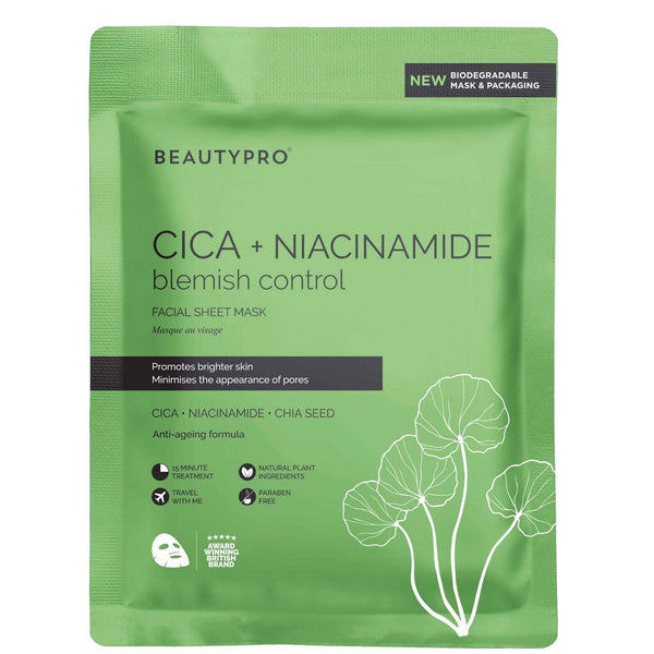 BEAUTYPRO Cica and Niacinamide Face Mask 22ml - Our Concept Beauty