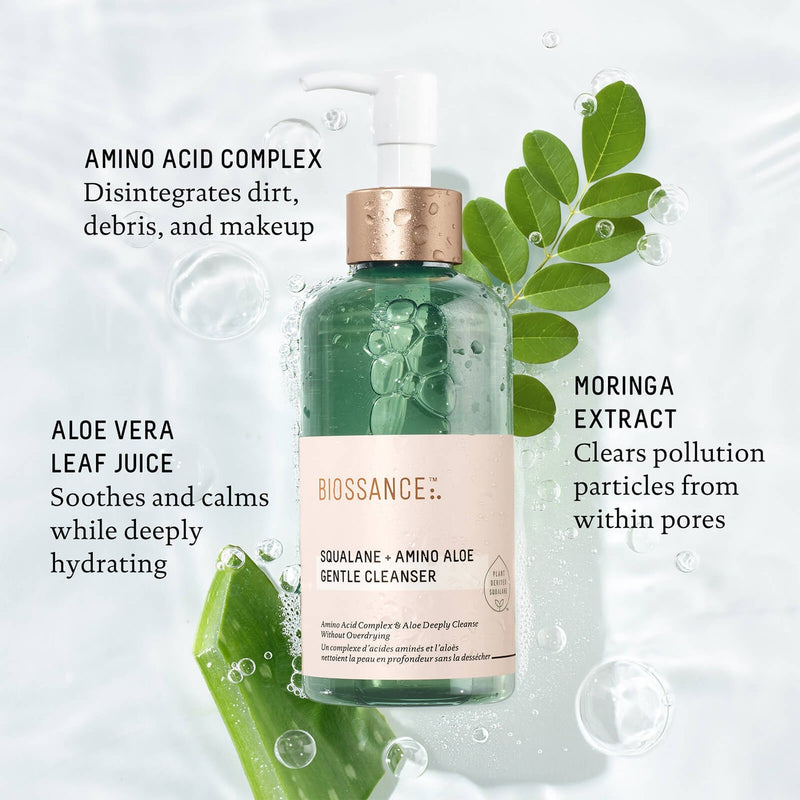 Biossance Squalane and Amino Aloe Gentle Cleanser 200ml - Our Concept Beauty