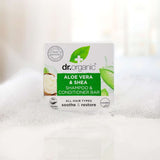 dr.organic Aloe & Shea Shampoo & Conditioner Bar 75g - Our Concept Beauty