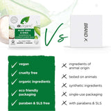dr.organic Aloe & Shea Shampoo & Conditioner Bar 75g - Our Concept Beauty
