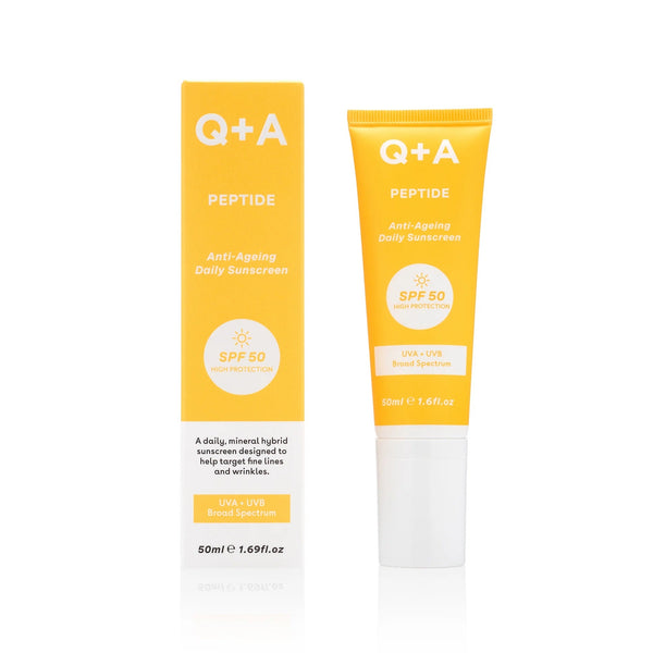 Q+A Peptide SPF 50 Anti-Ageing Daily Sunscreen