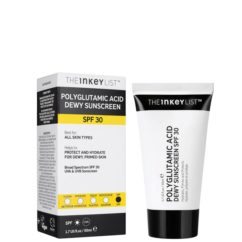The Inkey List Polyglutamic Acid Dewy Sunscreen SPF30 - 50ml - Our Concept Beauty