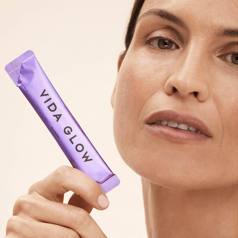 Vida Glow Natural Marine Collagen Sachets - Blueberry - Our Concept Beauty