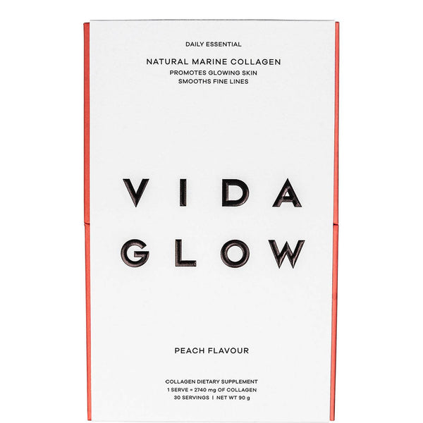 Vida Glow Natural Marine Collagen Sachets - Peach - Our Concept Beauty