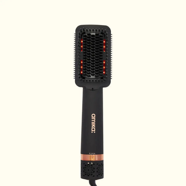 AMIKA DOUBLE AGENT 2-IN-1 STRAIGHTENING BLOW DRYER BRUSH - Our Concept Beauty