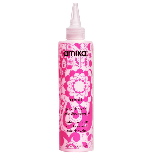 Amika Reset Pink Charcoal Scalp Cleansing Oil 200ml - Our Concept Beauty